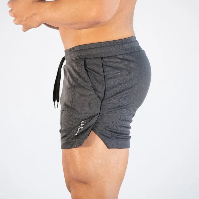 Pantalones Cortos de Entrenamiento para Hombre GITF – Ropa Deportiva Casual, Fitness, Running, Shorts de Compresión de Secado Rápido con Diseño de Rejilla para Atletismo