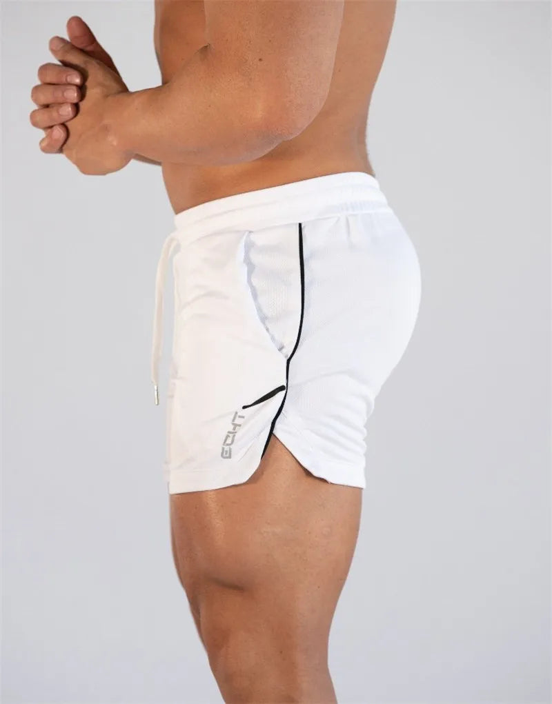Pantalones Cortos de Entrenamiento para Hombre GITF – Ropa Deportiva Casual, Fitness, Running, Shorts de Compresión de Secado Rápido con Diseño de Rejilla para Atletismo
