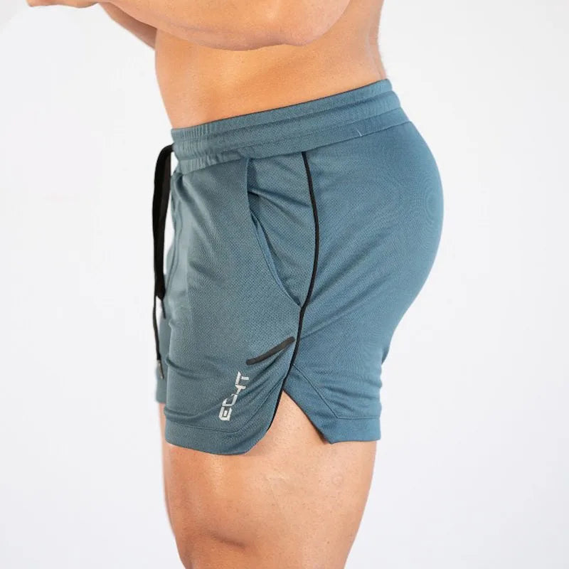 Pantalones Cortos de Entrenamiento para Hombre GITF – Ropa Deportiva Casual, Fitness, Running, Shorts de Compresión de Secado Rápido con Diseño de Rejilla para Atletismo