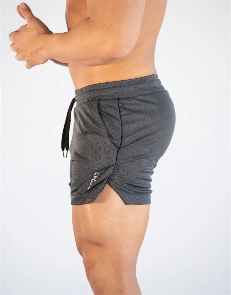 Pantalones Cortos de Entrenamiento para Hombre GITF – Ropa Deportiva Casual, Fitness, Running, Shorts de Compresión de Secado Rápido con Diseño de Rejilla para Atletismo