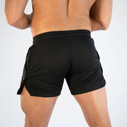 Pantalones Cortos de Entrenamiento para Hombre GITF – Ropa Deportiva Casual, Fitness, Running, Shorts de Compresión de Secado Rápido con Diseño de Rejilla para Atletismo