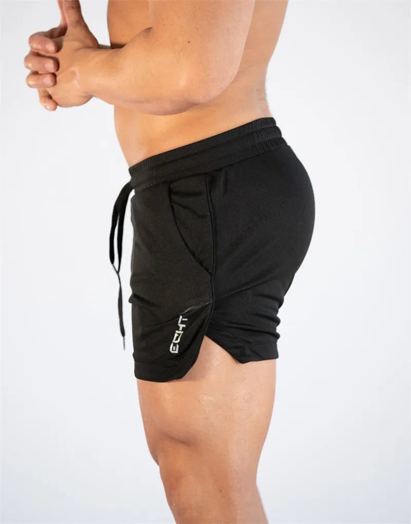 Pantalones Cortos de Entrenamiento para Hombre GITF – Ropa Deportiva Casual, Fitness, Running, Shorts de Compresión de Secado Rápido con Diseño de Rejilla para Atletismo