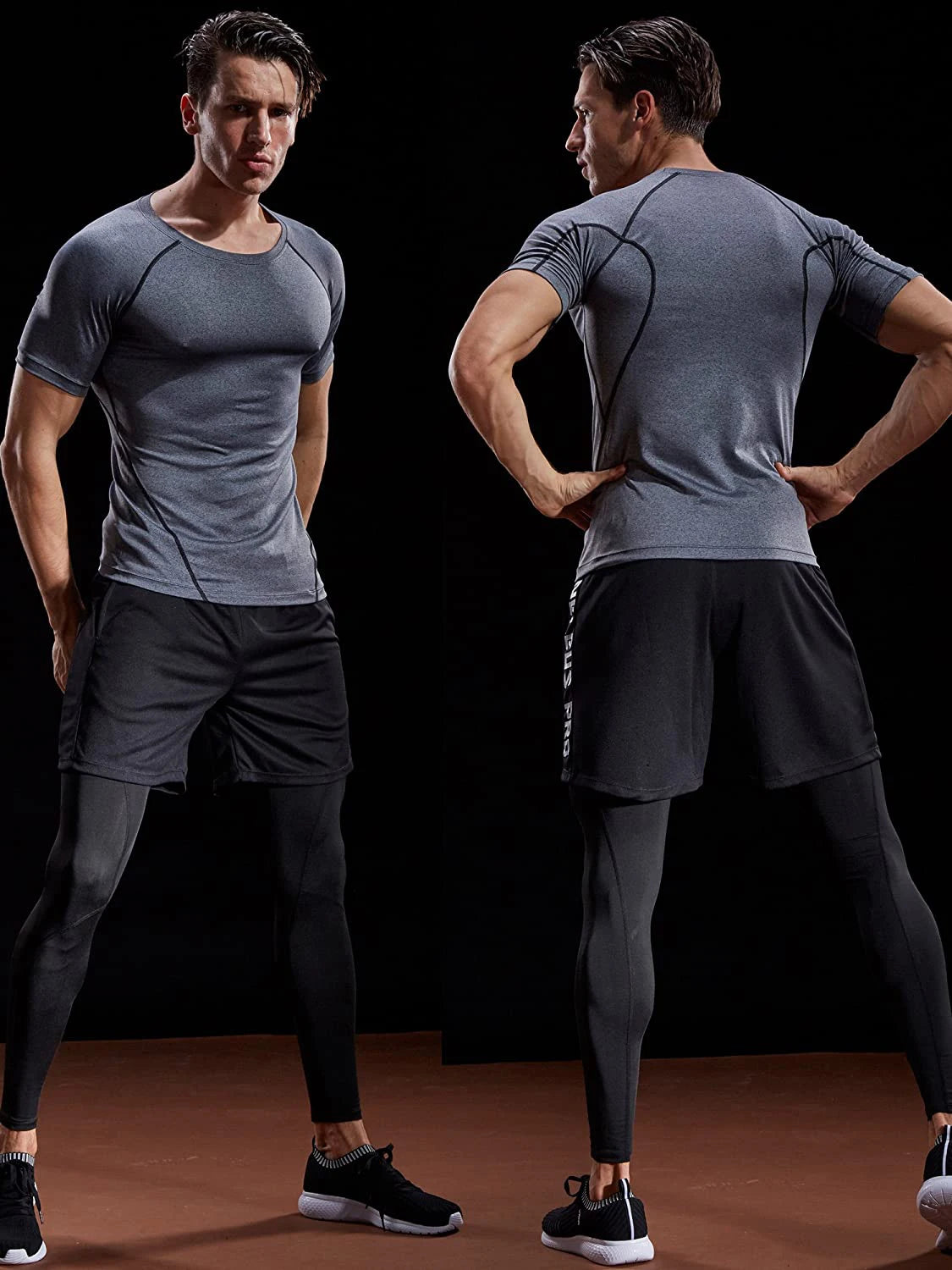 Camiseta de Compresión 2025 para Hombre – Ropa Deportiva de Verano, Running, Elástica, de Secado Rápido, Tops Deportivos para Gimnasio y Entrenamiento