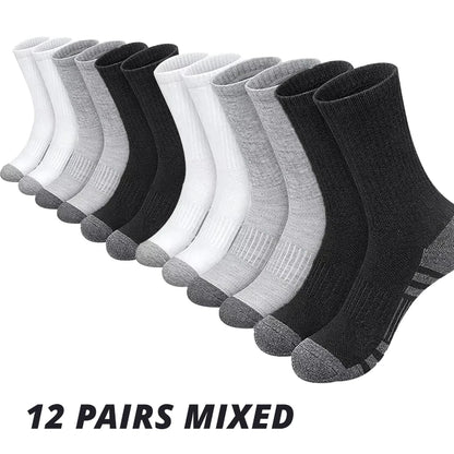 6/12 PARES DE CALCETINES PARA HOMBRE - CALIDAD PREMIUM, COMODIDAD Y AGARRE, TAMAÑO GRANDE, PARA GIMNASIO Y DEPORTES