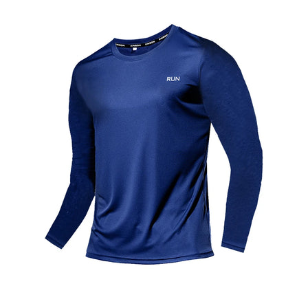 Camiseta de Manga Larga de Seda Hielo para Hombre – Verano 2023, Nueva, de Secado Rápido, Transpirable, para Aire Acondicionado, Protección Solar, Running y Ropa Exterior