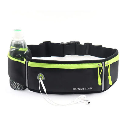 Bolsa de Cintura para Running – Bolsa Ligera y Impermeable con Tira Reflectante, Riñonera Deportiva Ajustable con Correa Elástica para Gimnasio y Running