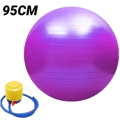 Pelota de Yoga Pilates Grande Soft PVC 45CM-95CM para Gimnasio - Pelota de Ejercicio para Entrenamiento Fitness, Engrosada y a Prueba de Explosión, Equipo de Balance para el Hogar.
