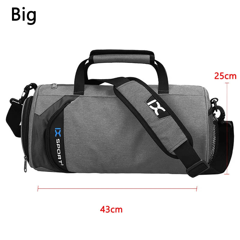 Bolsa Grande de Gimnasio IX - Bolsa de Fitness Húmeda y Seca para Entrenamiento, Men Yoga, con Compartimento para Zapatos, Bolsa Multifuncional para Viaje, Entrenamiento y Natación, Bolsas de Hombro y Mano