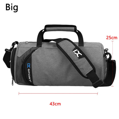 Bolsa Grande de Gimnasio IX - Bolsa de Fitness Húmeda y Seca para Entrenamiento, Men Yoga, con Compartimento para Zapatos, Bolsa Multifuncional para Viaje, Entrenamiento y Natación, Bolsas de Hombro y Mano