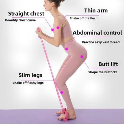 Bandas de Resistencia con 4/6 Tubos - Cuerda Elástica de Tracción para Entrenamiento Abdominal, Gimnasio en Casa, Ejercicio Muscular para Piernas, Glúteos, Espalda, Yoga y Pilates