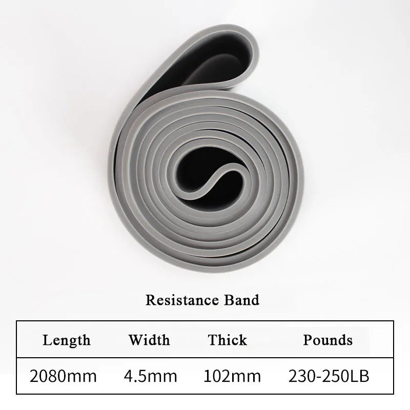 Banda de Resistencia Pesada de Látex Elástico – Cinta de Entrenamiento para Dominadas, Pilates, Ejercicio, Fitness, Gimnasio en Casa, Moldear el Cuerpo