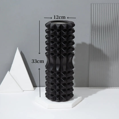 Rodillo de Espuma 33/45cm en Forma Tridimensional para Yoga – Escultura Corporal, Masaje Muscular Total del Cuerpo, Relajante para el Hogar, Gimnasio, Rehabilitación Deportiva