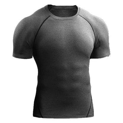 Camiseta de Compresión 2025 para Hombre – Ropa Deportiva de Verano, Running, Elástica, de Secado Rápido, Tops Deportivos para Gimnasio y Entrenamiento