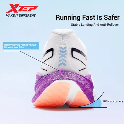Zapatillas de Running Profesionales Xtep Shyft 1.0 para Hombre - Zapatillas de Carrera para Maratón de Verano 2025, con Placa de Carbono y Absorción de Choques,