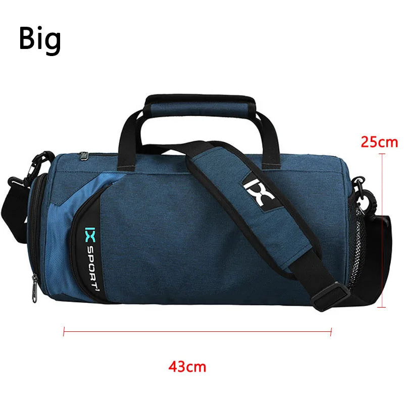 Bolsa Grande de Gimnasio IX - Bolsa de Fitness Húmeda y Seca para Entrenamiento, Men Yoga, con Compartimento para Zapatos, Bolsa Multifuncional para Viaje, Entrenamiento y Natación, Bolsas de Hombro y Mano