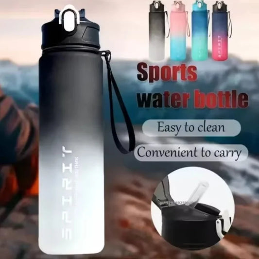 Botella Deportiva Gradiente 780ml con Tapa a Prueba de Fugas & Fácil de Beber – Ideal para Gimnasio, Exterior, Ciclismo, Running, Pesca y Más | Regalo de Cumpleaños/Escolar
