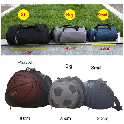 Bolsa Grande de Gimnasio IX - Bolsa de Fitness Húmeda y Seca para Entrenamiento, Men Yoga, con Compartimento para Zapatos, Bolsa Multifuncional para Viaje, Entrenamiento y Natación, Bolsas de Hombro y Mano