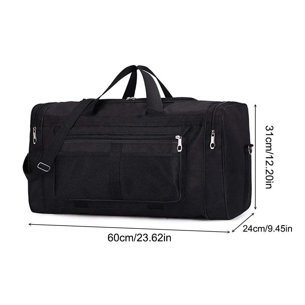 Bolsa Deportiva de Viaje para Hombre - Bolsa de Gimnasio Oxford con Separación Húmeda y Seca, Mochila Deportiva de Gran Capacidad para Yoga, Entrenamiento, Fitness y Equipaje