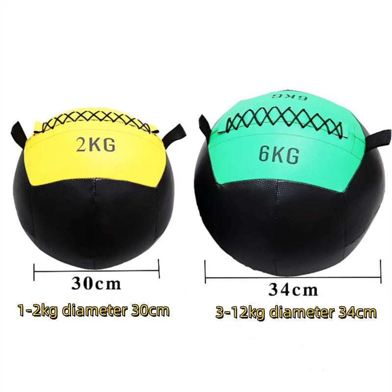 Bola Médica Vacía de 2-12kg para CrossFit - Bola de Ejercicio para Gimnasio, Entrenamiento de Core, Lanzamiento, Rebote, Slam, Entrenador de Equilibrio