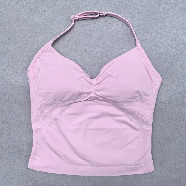 Conjunto Deportivo de 2 Piezas para Mujer

Top ajustable + shorts deportivos sin costuras