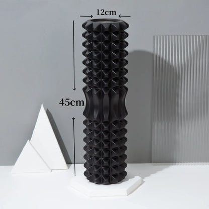 Rodillo de Espuma 33/45cm en Forma Tridimensional para Yoga – Escultura Corporal, Masaje Muscular Total del Cuerpo, Relajante para el Hogar, Gimnasio, Rehabilitación Deportiva