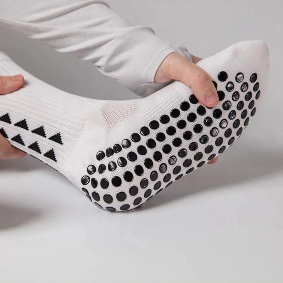 6 Pares de Calcetines Deportivos con Agarre para Fútbol y Deportes – Suela de Toalla para Rugby, Fútbol, Ciclismo, Running y Ejercicio