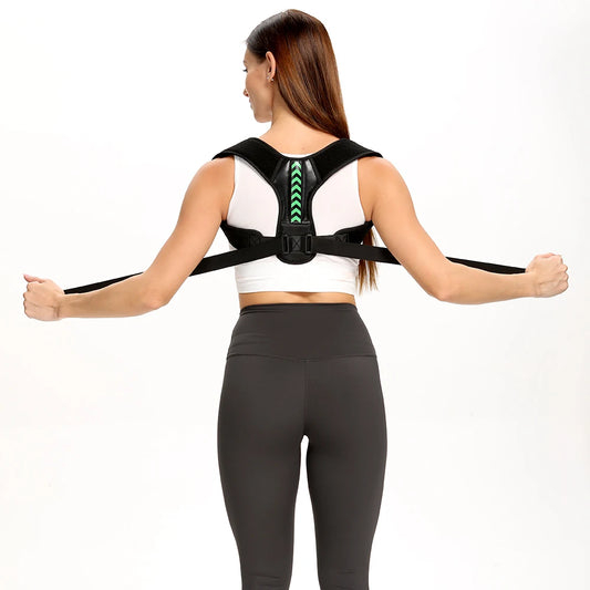 Corrector de Postura Ajustable – Soporte para Espalda Alta, Cuello y Hombros, Cinturón de Soporte para Mujeres y Hombres, Soporte para la Columna Vertebral