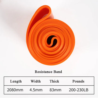 Banda de Resistencia Pesada de Látex Elástico – Cinta de Entrenamiento para Dominadas, Pilates, Ejercicio, Fitness, Gimnasio en Casa, Moldear el Cuerpo
