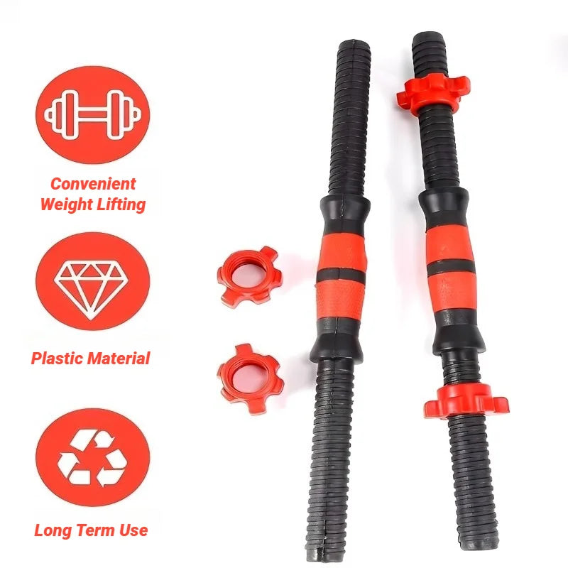 Conector Universal para Barra de Pesas con Tuerca de Acople de Goma – Accesorio para Entrenamiento de Fuerza en Casa