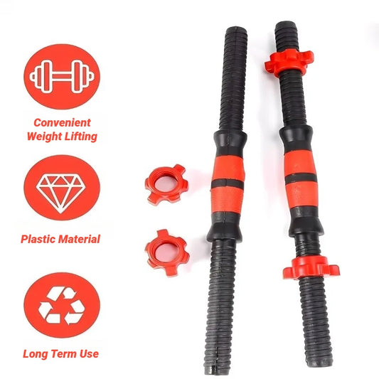 Conector Universal para Barra de Pesas con Tuerca de Acople de Goma – Accesorio para Entrenamiento de Fuerza en Casa