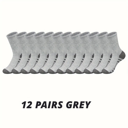 6/12 PARES DE CALCETINES PARA HOMBRE - CALIDAD PREMIUM, COMODIDAD Y AGARRE, TAMAÑO GRANDE, PARA GIMNASIO Y DEPORTES