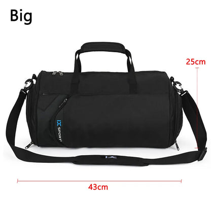 Bolsa Grande de Gimnasio IX - Bolsa de Fitness Húmeda y Seca para Entrenamiento, Men Yoga, con Compartimento para Zapatos, Bolsa Multifuncional para Viaje, Entrenamiento y Natación, Bolsas de Hombro y Mano
