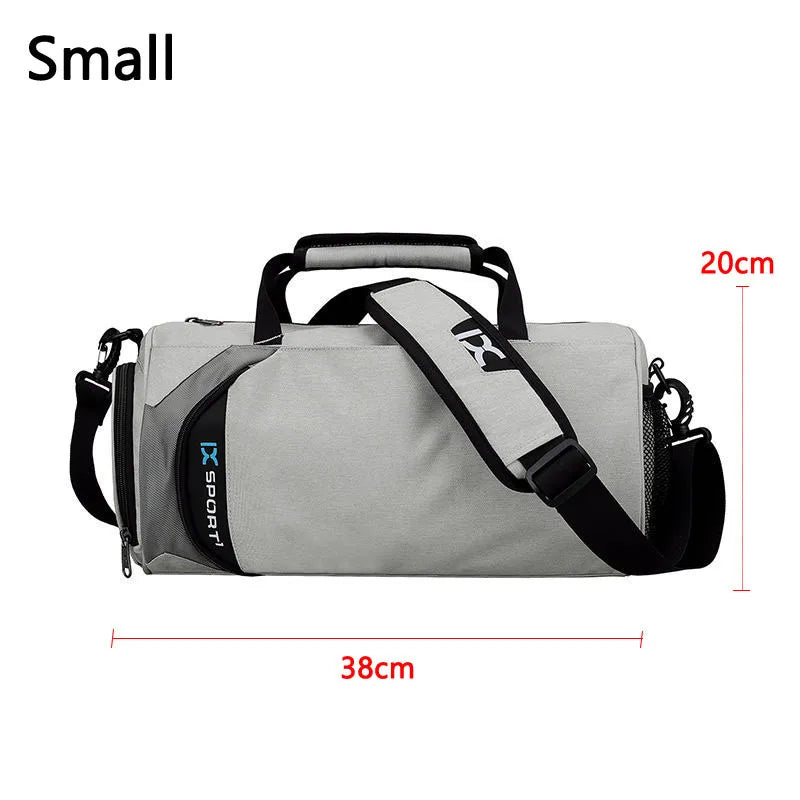 Bolsa Grande de Gimnasio IX - Bolsa de Fitness Húmeda y Seca para Entrenamiento, Men Yoga, con Compartimento para Zapatos, Bolsa Multifuncional para Viaje, Entrenamiento y Natación, Bolsas de Hombro y Mano