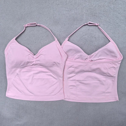 Conjunto Deportivo de 2 Piezas para Mujer

Top ajustable + shorts deportivos sin costuras