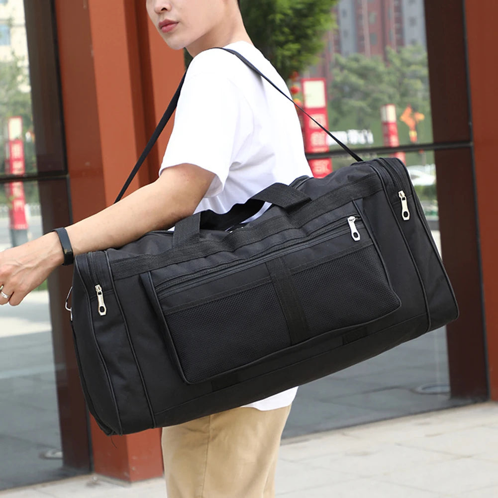 Bolsa Deportiva de Viaje para Hombre - Bolsa de Gimnasio Oxford con Separación Húmeda y Seca, Mochila Deportiva de Gran Capacidad para Yoga, Entrenamiento, Fitness y Equipaje