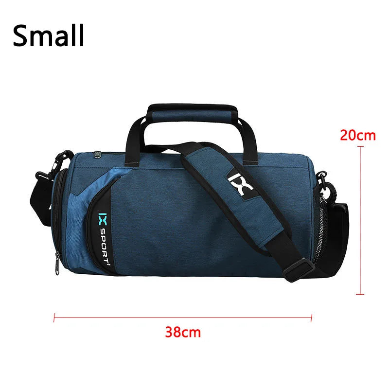 Bolsa Grande de Gimnasio IX - Bolsa de Fitness Húmeda y Seca para Entrenamiento, Men Yoga, con Compartimento para Zapatos, Bolsa Multifuncional para Viaje, Entrenamiento y Natación, Bolsas de Hombro y Mano