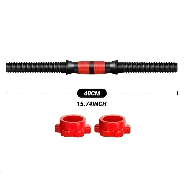 Conector Universal para Barra de Pesas con Tuerca de Acople de Goma – Accesorio para Entrenamiento de Fuerza en Casa