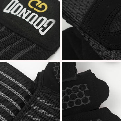Guantes de Fitness GOUNOD – Guantes Deportivos Extendidos, Transpirables y Resistentes al Desgaste, Guantes de Dedos Cortos para Levantamiento de Pesas, Equipos de Barra y Limpieza