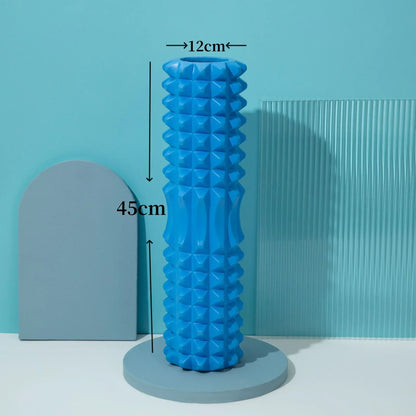 Rodillo de Espuma 33/45cm en Forma Tridimensional para Yoga – Escultura Corporal, Masaje Muscular Total del Cuerpo, Relajante para el Hogar, Gimnasio, Rehabilitación Deportiva
