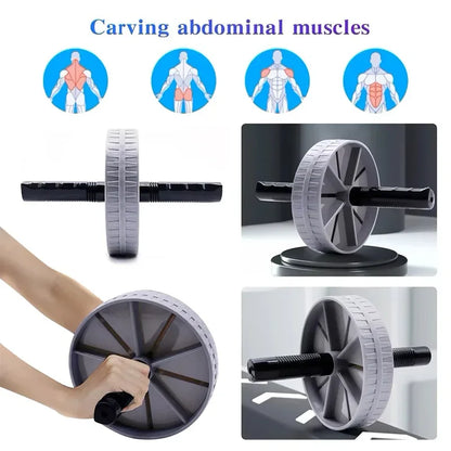 1 Pc Rueda Abdominal Silenciosa para Ejercicio en Casa - Roller para Abdominales, Tonificación de Cintura y Abdomen