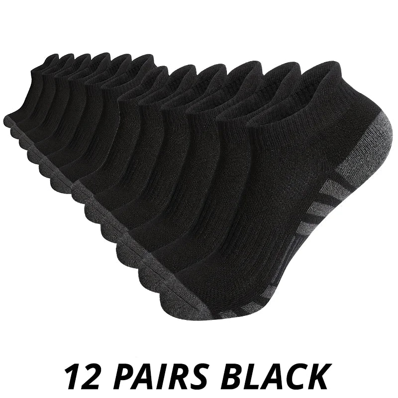 6/12 PARES DE CALCETINES PARA HOMBRE - CALIDAD PREMIUM, COMODIDAD Y AGARRE, TAMAÑO GRANDE, PARA GIMNASIO Y DEPORTES