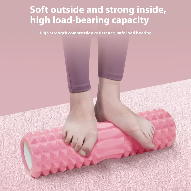 Rodillo de Espuma 33/45cm en Forma Tridimensional para Yoga – Escultura Corporal, Masaje Muscular Total del Cuerpo, Relajante para el Hogar, Gimnasio, Rehabilitación Deportiva