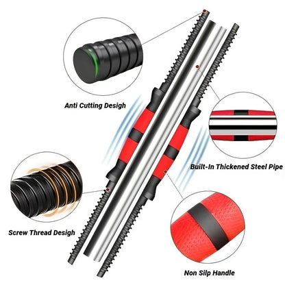 Conector Universal para Barra de Pesas con Tuerca de Acople de Goma – Accesorio para Entrenamiento de Fuerza en Casa