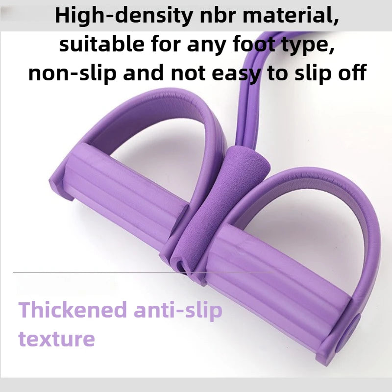 Bandas de Resistencia con 4/6 Tubos - Cuerda Elástica de Tracción para Entrenamiento Abdominal, Gimnasio en Casa, Ejercicio Muscular para Piernas, Glúteos, Espalda, Yoga y Pilates