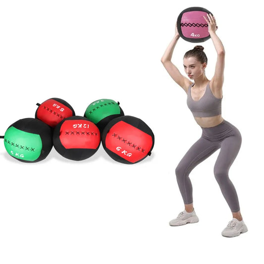 Bola Médica Vacía de 2-12kg para CrossFit - Bola de Ejercicio para Gimnasio, Entrenamiento de Core, Lanzamiento, Rebote, Slam, Entrenador de Equilibrio