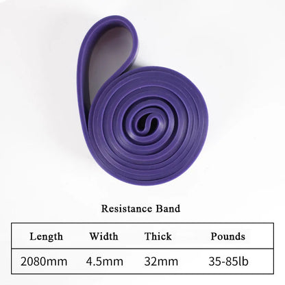 Banda de Resistencia Pesada de Látex Elástico – Cinta de Entrenamiento para Dominadas, Pilates, Ejercicio, Fitness, Gimnasio en Casa, Moldear el Cuerpo