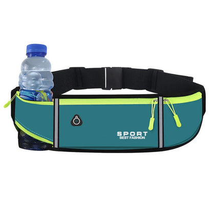 Bolsa de Cintura para Running – Bolsa Ligera y Impermeable con Tira Reflectante, Riñonera Deportiva Ajustable con Correa Elástica para Gimnasio y Running