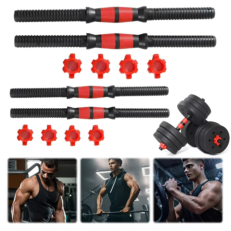 Conector Universal para Barra de Pesas con Tuerca de Acople de Goma – Accesorio para Entrenamiento de Fuerza en Casa