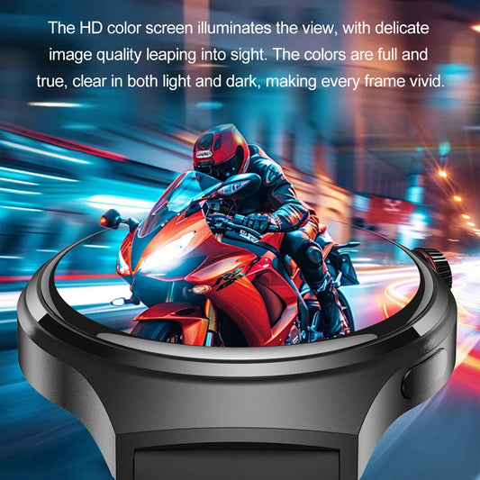 Reloj Inteligente 2025, Serie 4 GT - Para Hombre, Pantalla AMOLED, Monitoreo de Ritmo Cardíaco, Salud, Llamadas por Bluetooth, Reloj de Negocios para Hombre