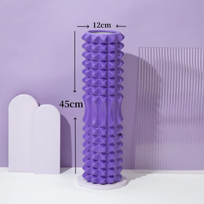 Rodillo de Espuma 33/45cm en Forma Tridimensional para Yoga – Escultura Corporal, Masaje Muscular Total del Cuerpo, Relajante para el Hogar, Gimnasio, Rehabilitación Deportiva